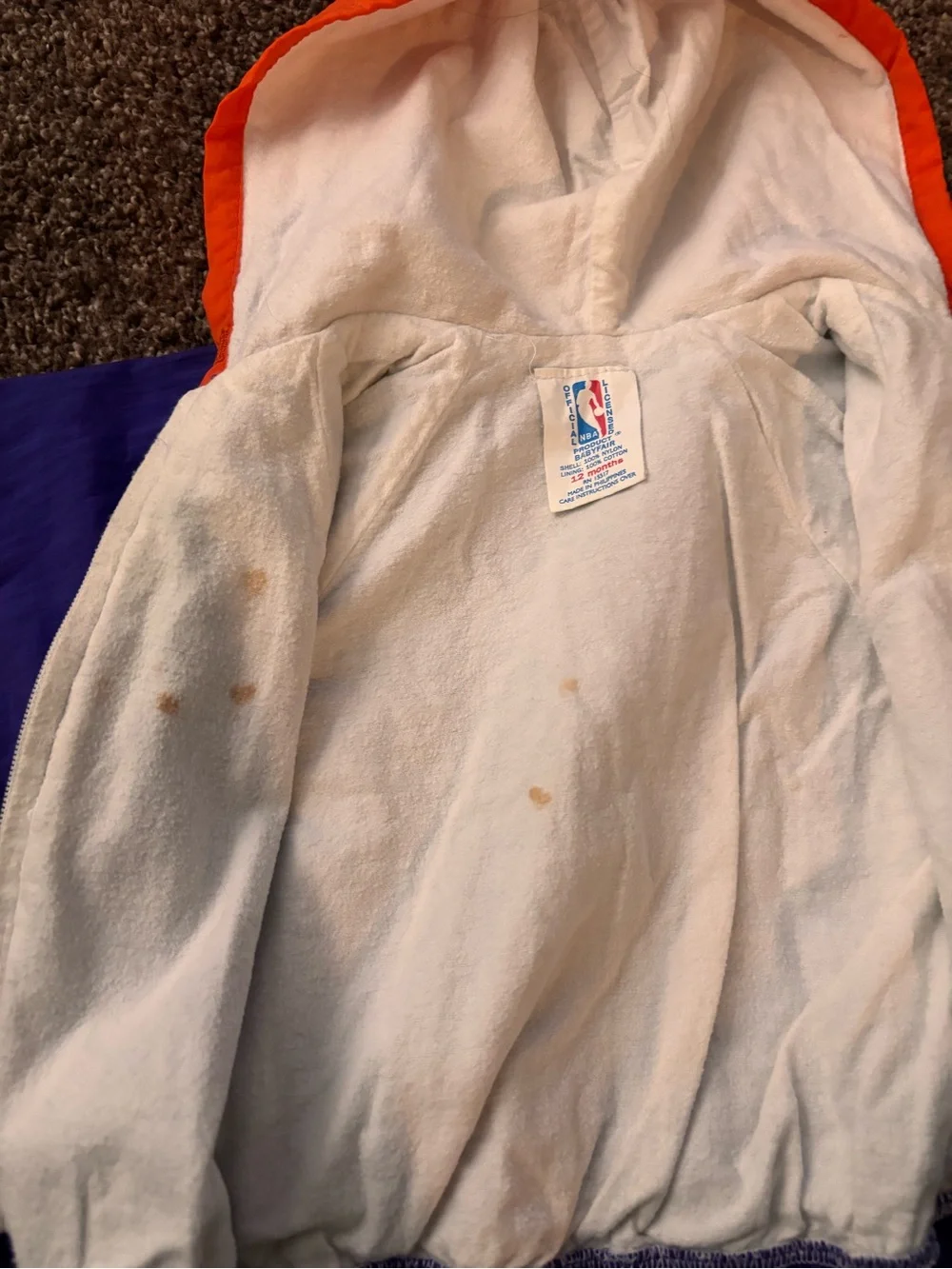 Vintage 90s Phoenix Suns Infant Windbreaker Jacket ( 12 months )